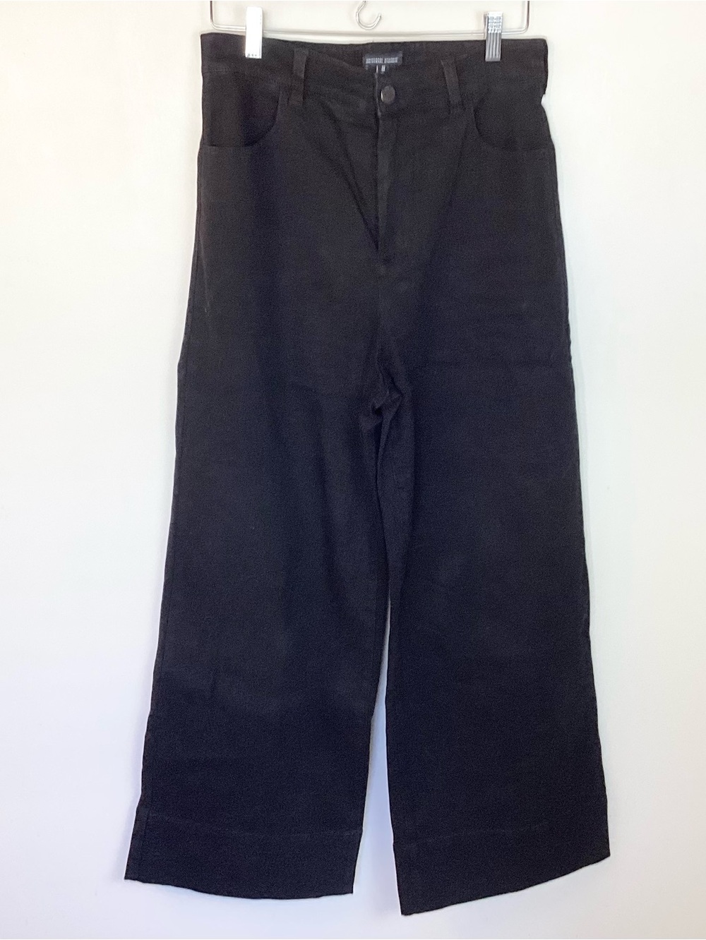 Universal Standard Carrie High Rise Wide Leg Jeans - Black - 10